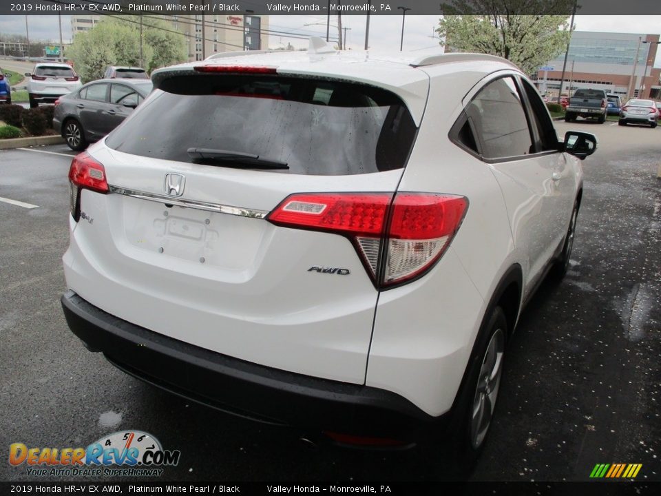 2019 Honda HR-V EX AWD Platinum White Pearl / Black Photo #5
