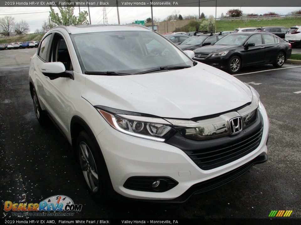 2019 Honda HR-V EX AWD Platinum White Pearl / Black Photo #7