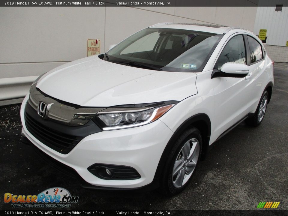 2019 Honda HR-V EX AWD Platinum White Pearl / Black Photo #9