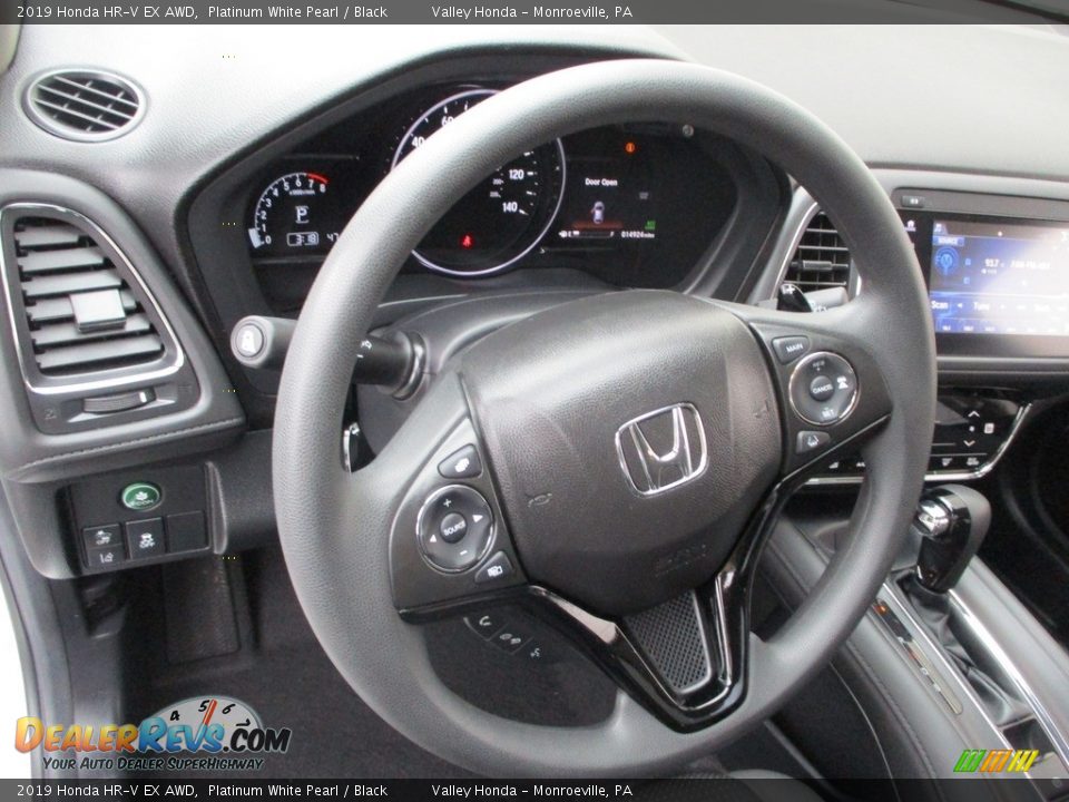 2019 Honda HR-V EX AWD Platinum White Pearl / Black Photo #14