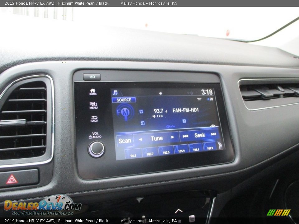 2019 Honda HR-V EX AWD Platinum White Pearl / Black Photo #15