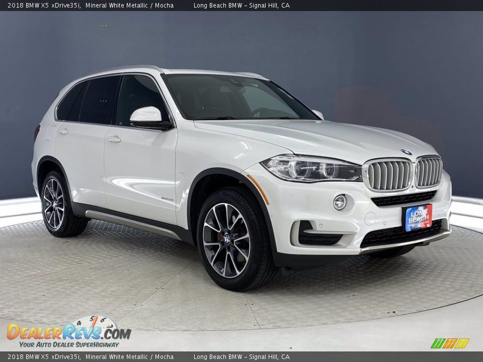 2018 BMW X5 xDrive35i Mineral White Metallic / Mocha Photo #36