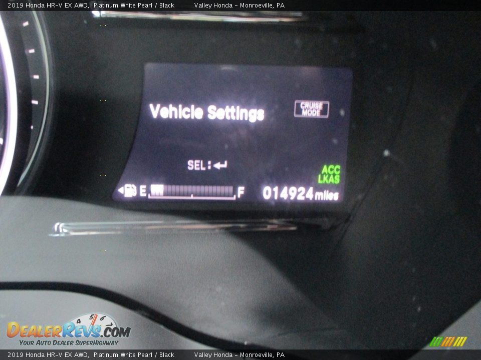 2019 Honda HR-V EX AWD Platinum White Pearl / Black Photo #20