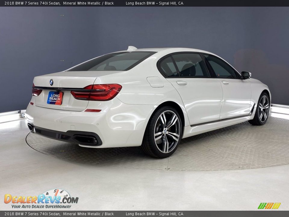 2018 BMW 7 Series 740i Sedan Mineral White Metallic / Black Photo #5