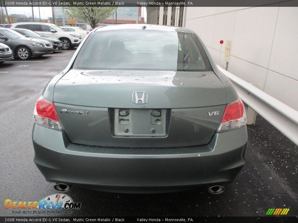 2008 Honda Accord EX-L V6 Sedan Mystic Green Metallic / Black Photo #4