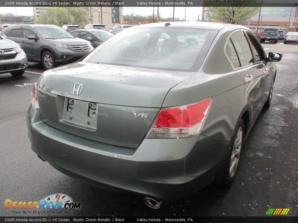 2008 Honda Accord EX-L V6 Sedan Mystic Green Metallic / Black Photo #5
