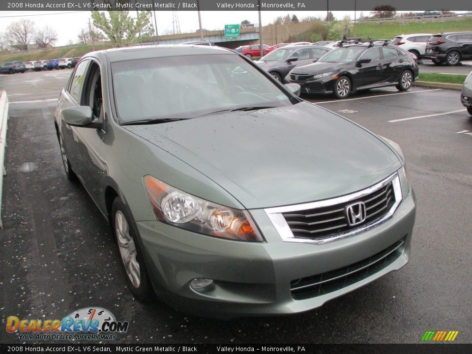 2008 Honda Accord EX-L V6 Sedan Mystic Green Metallic / Black Photo #7