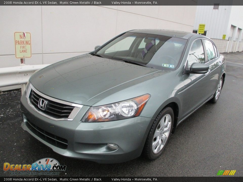 2008 Honda Accord EX-L V6 Sedan Mystic Green Metallic / Black Photo #9