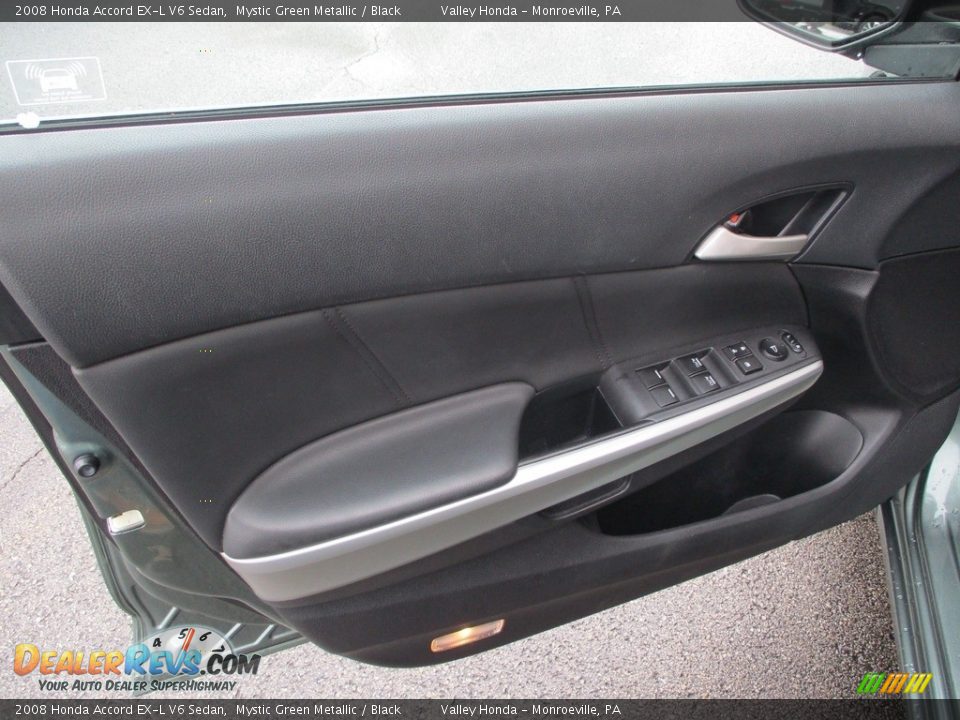 2008 Honda Accord EX-L V6 Sedan Mystic Green Metallic / Black Photo #10