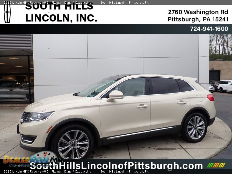 2016 Lincoln MKX Reserve AWD Platinum Dune / Cappuccino Photo #1