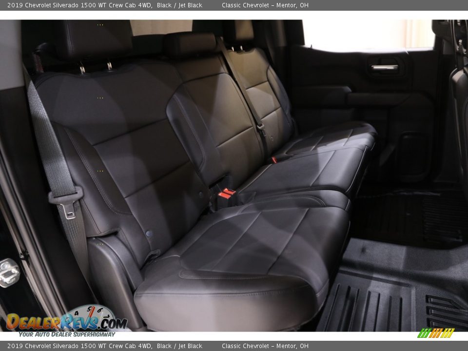 2019 Chevrolet Silverado 1500 WT Crew Cab 4WD Black / Jet Black Photo #14