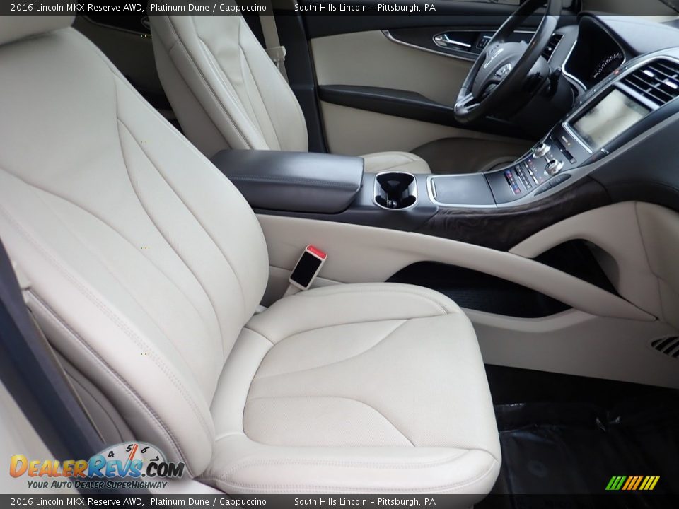 Front Seat of 2016 Lincoln MKX Reserve AWD Photo #11