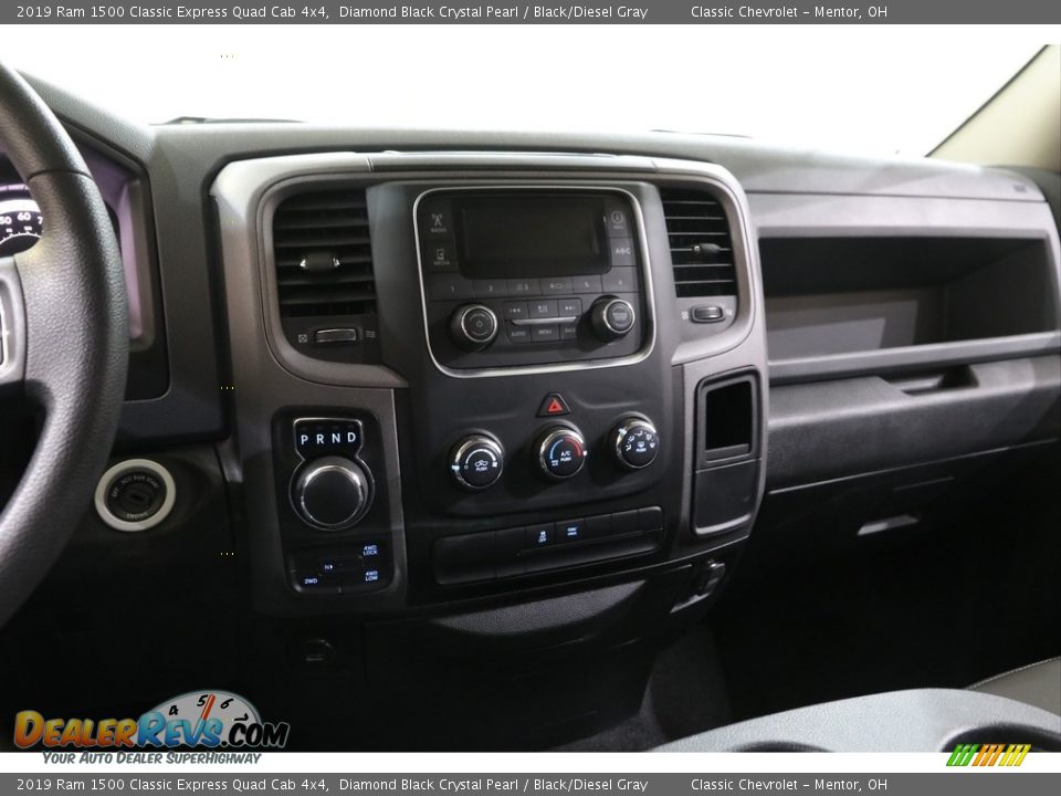 2019 Ram 1500 Classic Express Quad Cab 4x4 Diamond Black Crystal Pearl / Black/Diesel Gray Photo #9