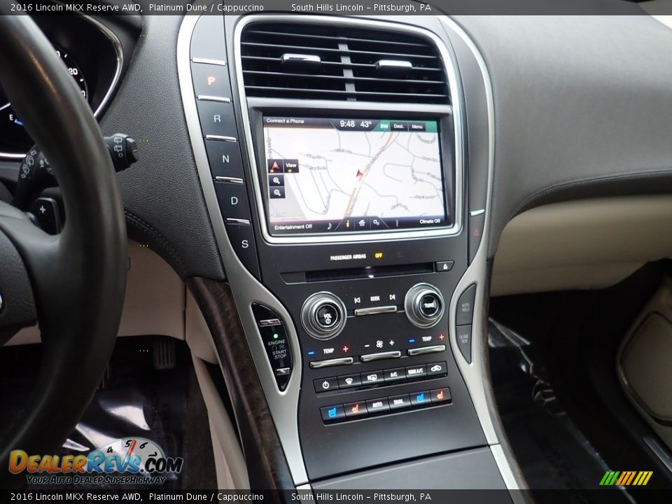 Controls of 2016 Lincoln MKX Reserve AWD Photo #22