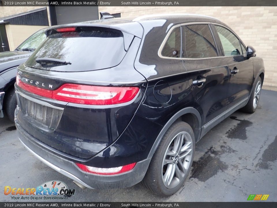 2019 Lincoln MKC Reserve AWD Infinite Black Metallic / Ebony Photo #4