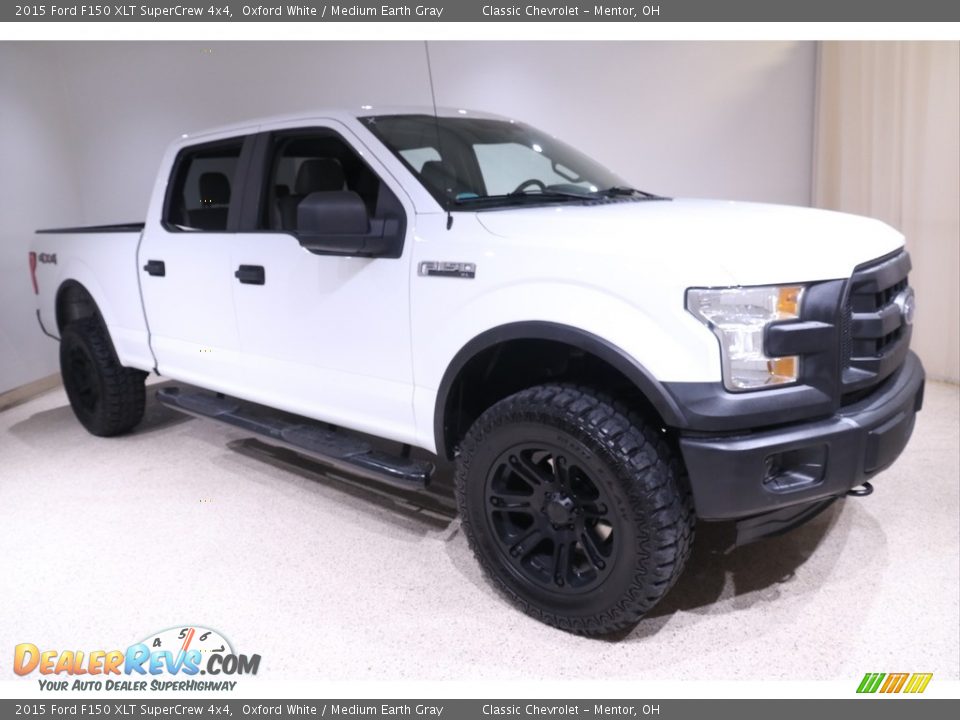 2015 Ford F150 XLT SuperCrew 4x4 Oxford White / Medium Earth Gray Photo #1