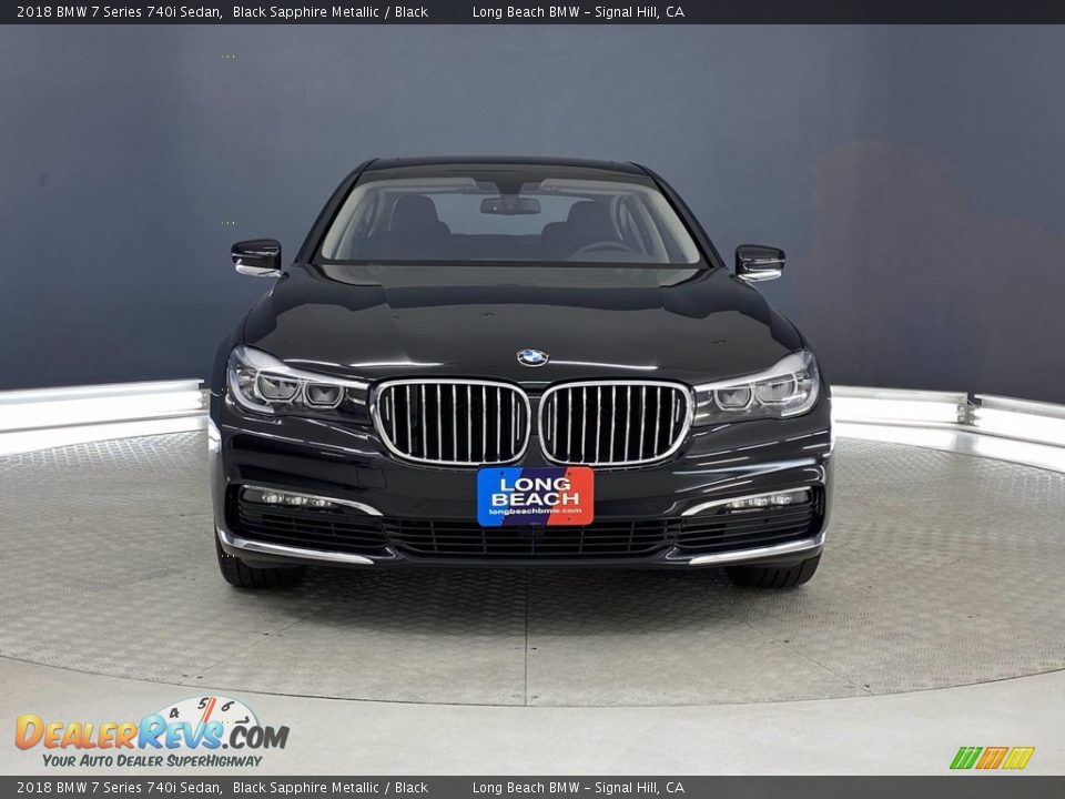 2018 BMW 7 Series 740i Sedan Black Sapphire Metallic / Black Photo #2