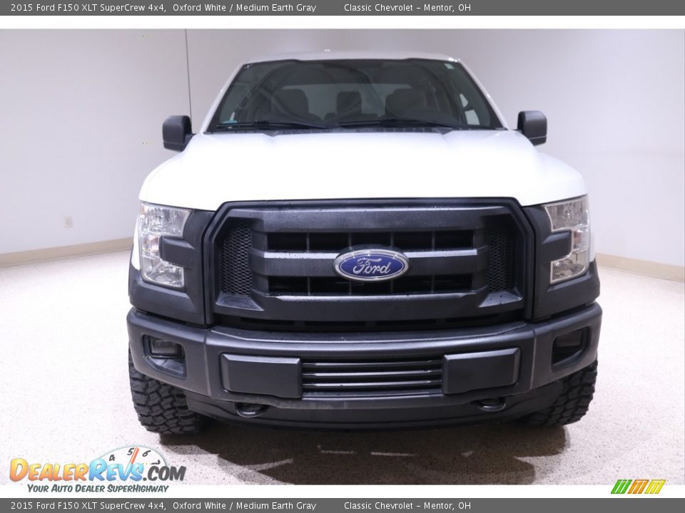 2015 Ford F150 XLT SuperCrew 4x4 Oxford White / Medium Earth Gray Photo #2