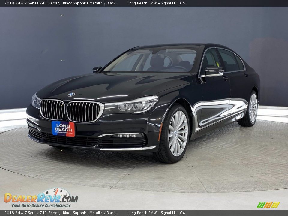 2018 BMW 7 Series 740i Sedan Black Sapphire Metallic / Black Photo #3