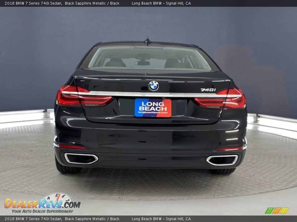 2018 BMW 7 Series 740i Sedan Black Sapphire Metallic / Black Photo #4