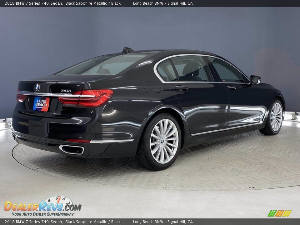 2018 BMW 7 Series 740i Sedan Black Sapphire Metallic / Black Photo #5