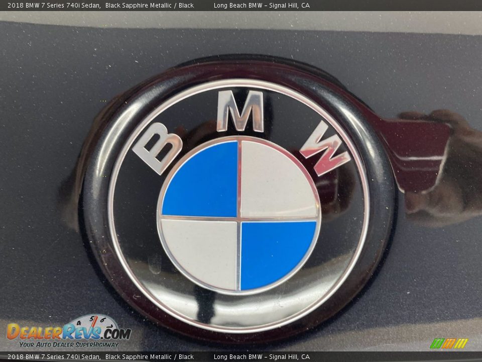 2018 BMW 7 Series 740i Sedan Black Sapphire Metallic / Black Photo #10