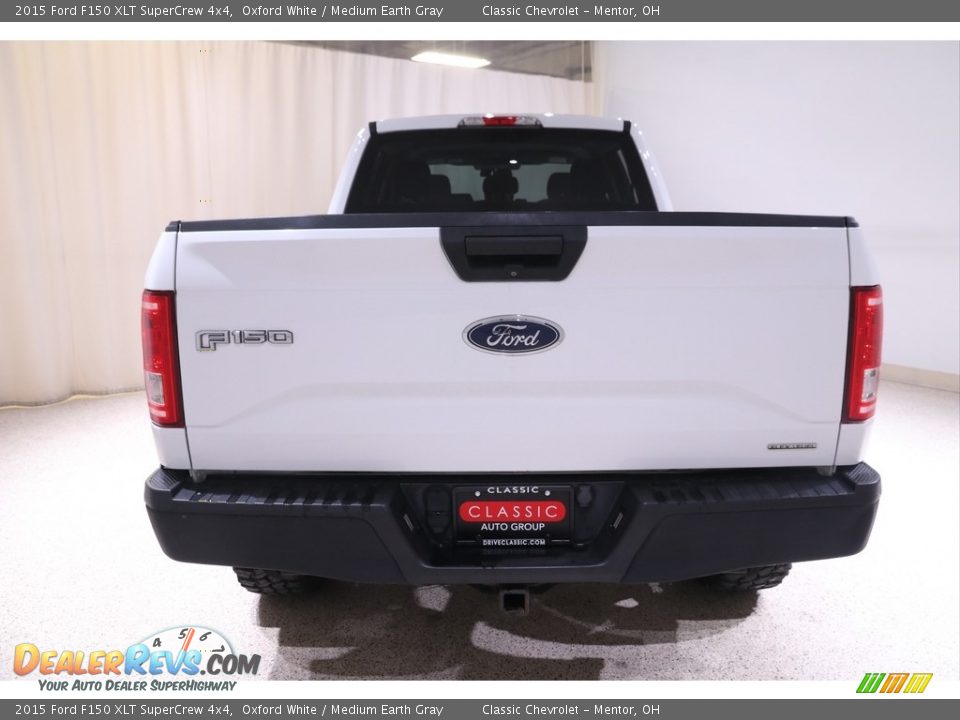 2015 Ford F150 XLT SuperCrew 4x4 Oxford White / Medium Earth Gray Photo #15