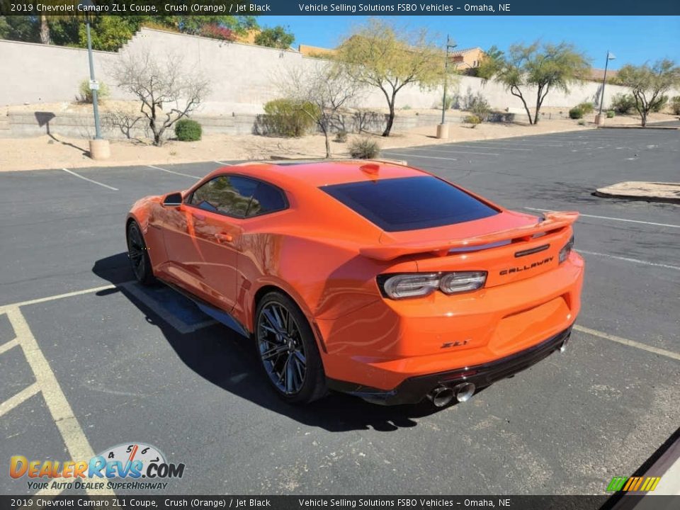 2019 Chevrolet Camaro ZL1 Coupe Crush (Orange) / Jet Black Photo #7