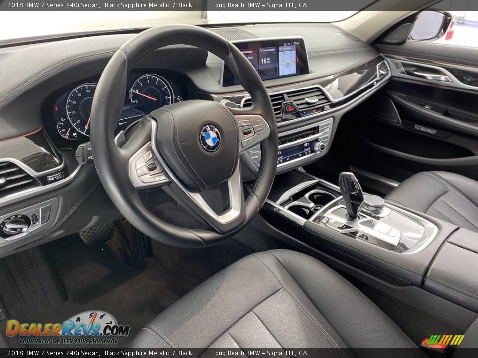 2018 BMW 7 Series 740i Sedan Black Sapphire Metallic / Black Photo #16