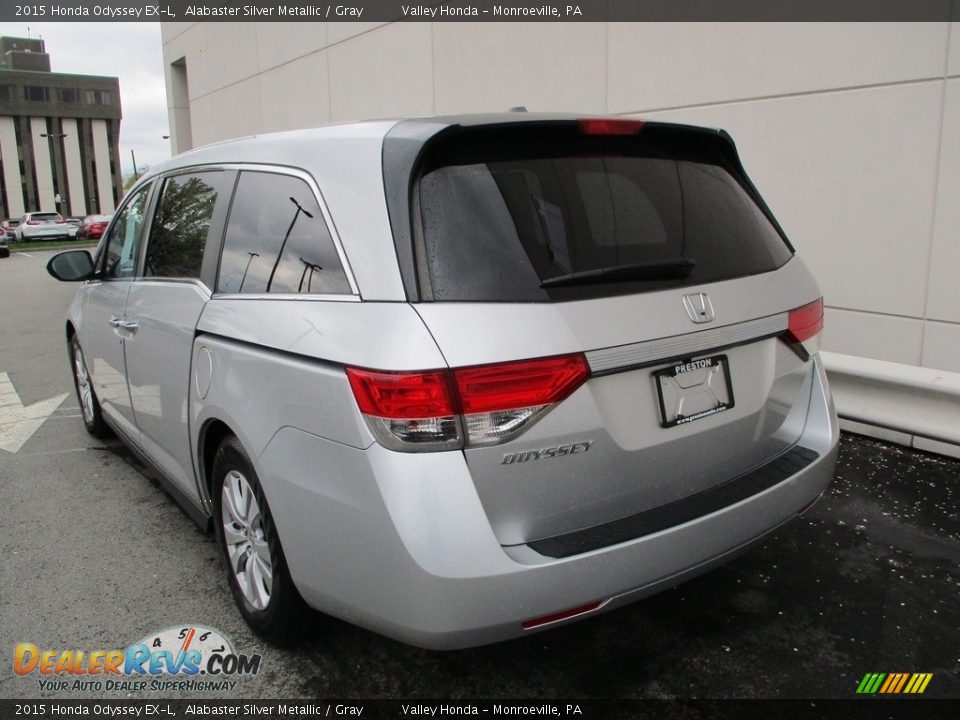 2015 Honda Odyssey EX-L Alabaster Silver Metallic / Gray Photo #3