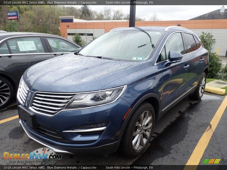 2018 Lincoln MKC Select AWD Blue Diamond Metallic / Cappuccino Photo #1