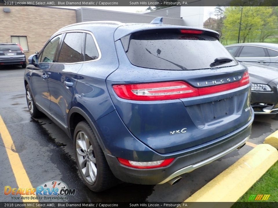 2018 Lincoln MKC Select AWD Blue Diamond Metallic / Cappuccino Photo #2