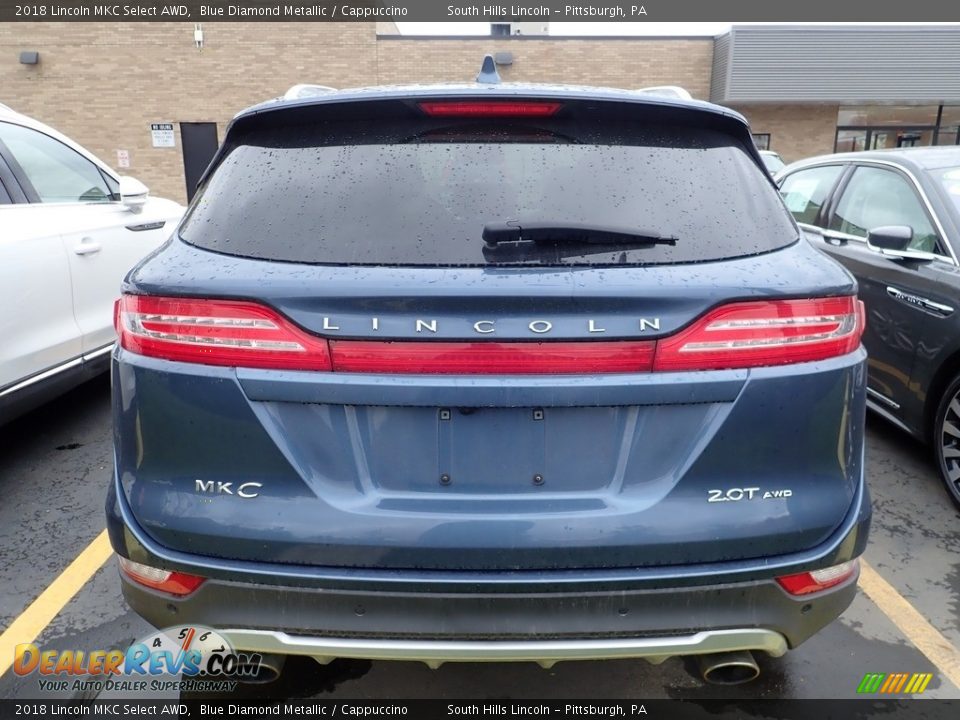 2018 Lincoln MKC Select AWD Blue Diamond Metallic / Cappuccino Photo #3