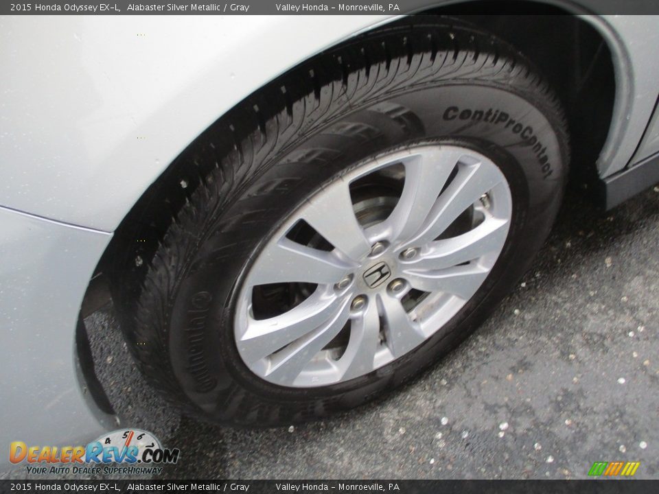 2015 Honda Odyssey EX-L Alabaster Silver Metallic / Gray Photo #6
