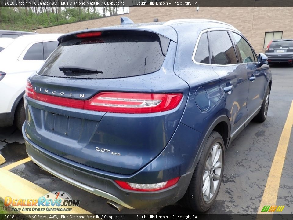 2018 Lincoln MKC Select AWD Blue Diamond Metallic / Cappuccino Photo #4