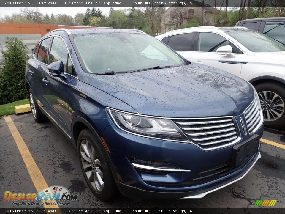 2018 Lincoln MKC Select AWD Blue Diamond Metallic / Cappuccino Photo #5