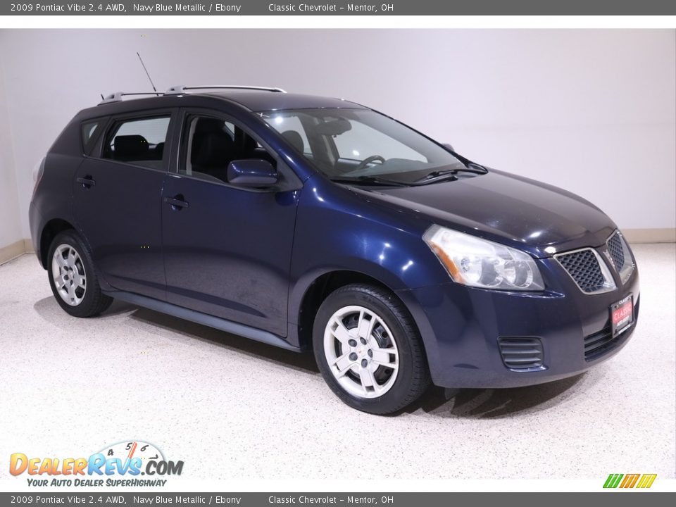 2009 Pontiac Vibe 2.4 AWD Navy Blue Metallic / Ebony Photo #1