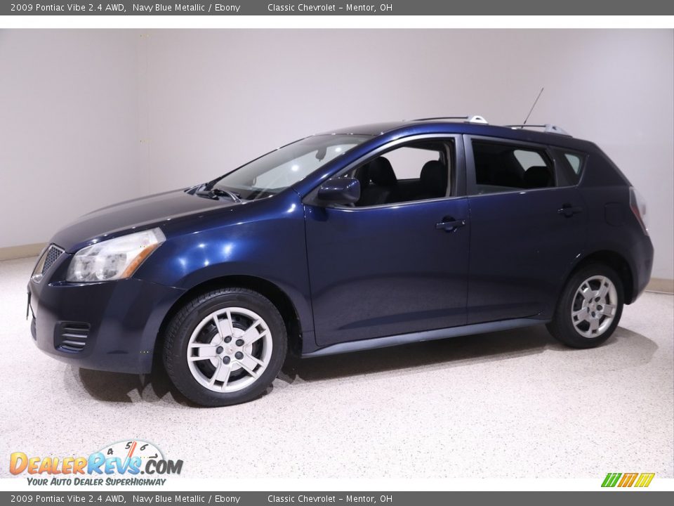 2009 Pontiac Vibe 2.4 AWD Navy Blue Metallic / Ebony Photo #3