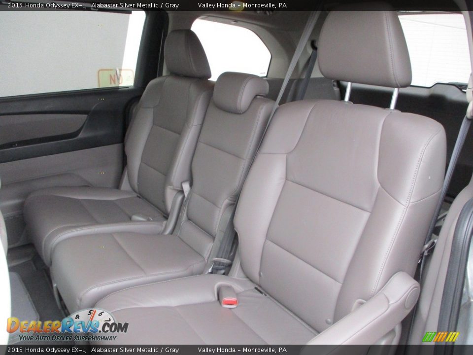 2015 Honda Odyssey EX-L Alabaster Silver Metallic / Gray Photo #13