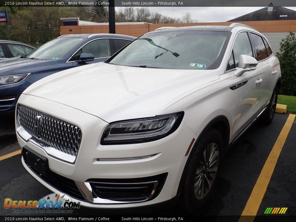 White Platinum 2019 Lincoln Nautilus Select AWD Photo #1