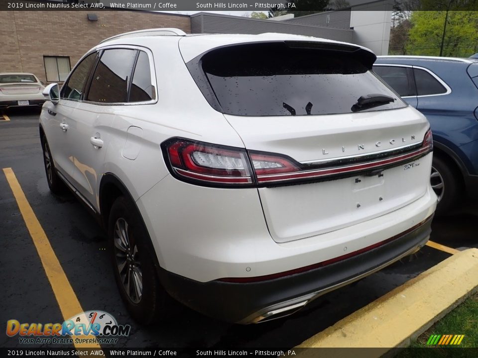 2019 Lincoln Nautilus Select AWD White Platinum / Coffee Photo #2