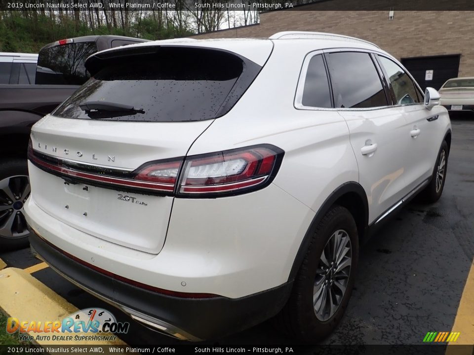2019 Lincoln Nautilus Select AWD White Platinum / Coffee Photo #4