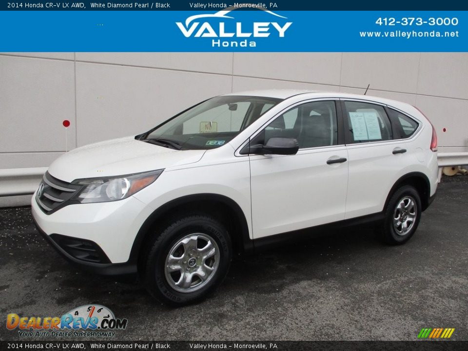 2014 Honda CR-V LX AWD White Diamond Pearl / Black Photo #1