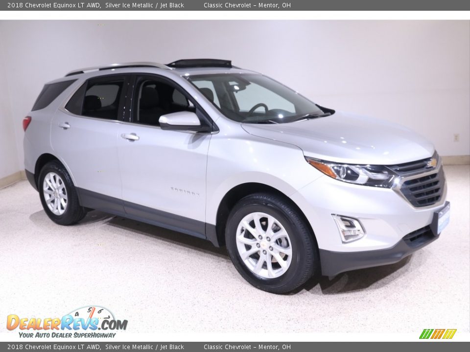 2018 Chevrolet Equinox LT AWD Silver Ice Metallic / Jet Black Photo #1