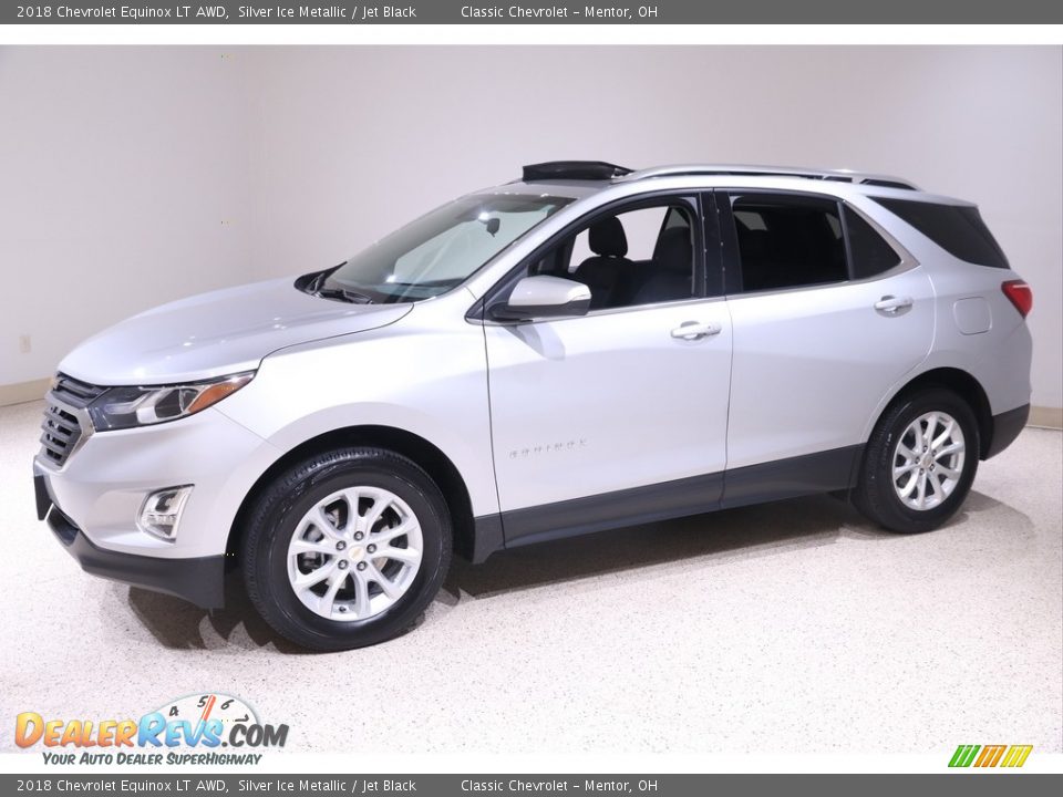 2018 Chevrolet Equinox LT AWD Silver Ice Metallic / Jet Black Photo #3