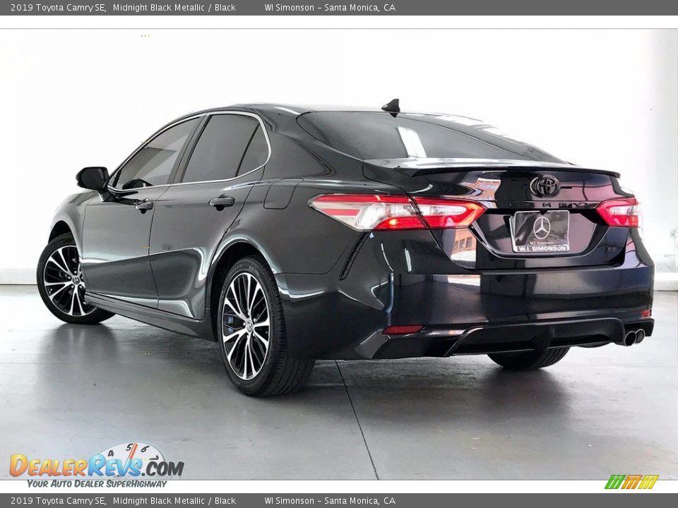 2019 Toyota Camry SE Midnight Black Metallic / Black Photo #10