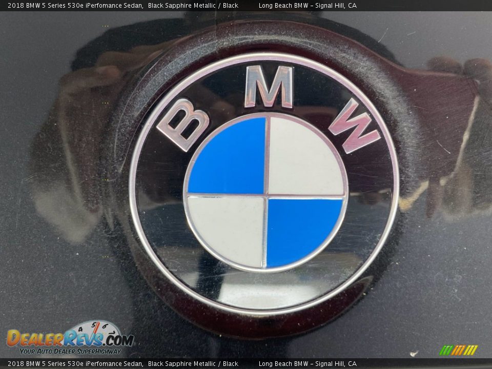 2018 BMW 5 Series 530e iPerfomance Sedan Black Sapphire Metallic / Black Photo #10