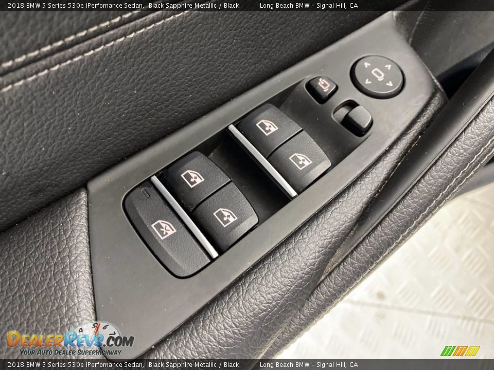 2018 BMW 5 Series 530e iPerfomance Sedan Black Sapphire Metallic / Black Photo #14