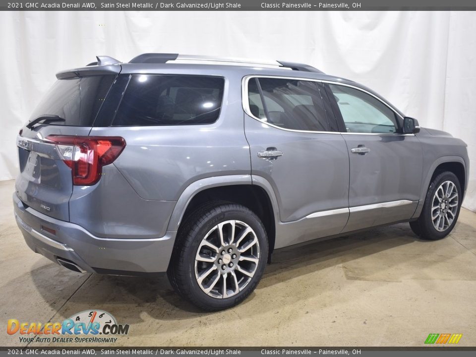 2021 GMC Acadia Denali AWD Satin Steel Metallic / Dark Galvanized/Light Shale Photo #2