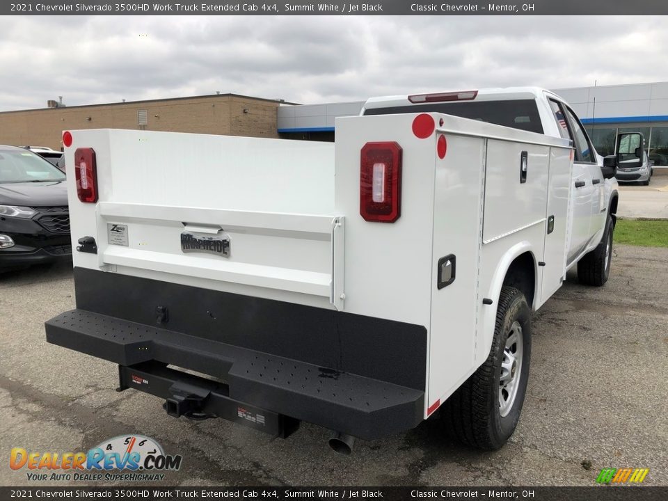 2021 Chevrolet Silverado 3500HD Work Truck Extended Cab 4x4 Summit White / Jet Black Photo #3